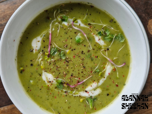 Pea and mint soup