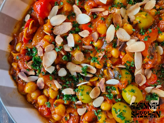 Spanish chickpea, saffron and almond stew